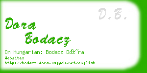 dora bodacz business card